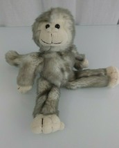 Kamik Stuffed Plush Jenna Small Gray Cream White Monkey Chimp Ape Gorilla Toy - £30.92 GBP