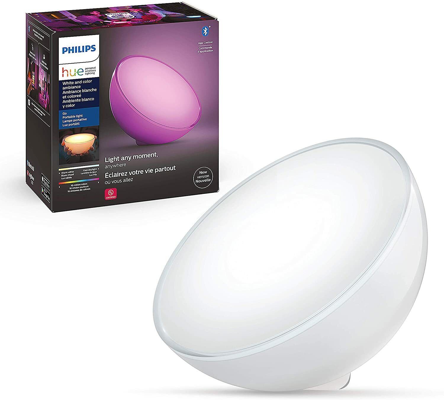 Philips Hue Go White & Color Ambiance Portable Smart Table Light - £120.34 GBP