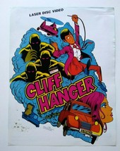 Cliff Hanger Arcade FLYER Original Video Game Artwork Sheet Laser Disc R... - £28.69 GBP