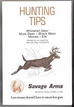 Hunting Tips vintage Savage Arms Co brochure 1983 sporting collectible  - £11.12 GBP