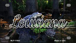 Louisiana Alligator Swamp Novelty Mini Metal License Plate Tag - £11.77 GBP