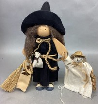 Vintage Lizzie High Marisa Valentine Halloween Witch Wooden Doll &amp; Ghost... - $373.95 MXN