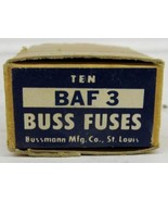 BUSS FUSES BAF3 (BOX OF 10) P/N: 107610 FAST ACTING FUSE - €49,45 EUR