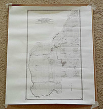 Outline Map of Grant County, WA -- 1917  size 18 x 20  rolled not on board - £27.91 GBP