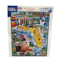 White Mountain Puzzle FLORIDA 1000 pc 24&quot; x 30&quot; James Mellott - £11.44 GBP