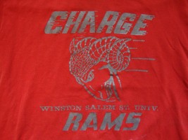 Vintage Winston Salem St. University Rams College Sportswear T Shirt Size S - $21.63