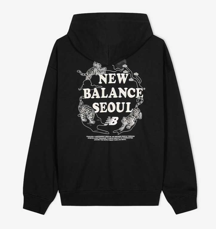 New Balance UNI Seoul Tiger Exclusive Hoodie Tee Unisex Casual Top NBN0F... - $132.21