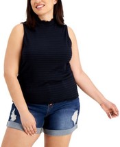 Derek Heart Trendy Plus Size Textured Mock-Neck Sleeveless Top, Size 2X - £11.68 GBP