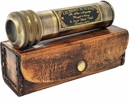 Maritime Vintage Kaleidoscope Leather Case Nautical Collectible For Kids Adults - £86.02 GBP