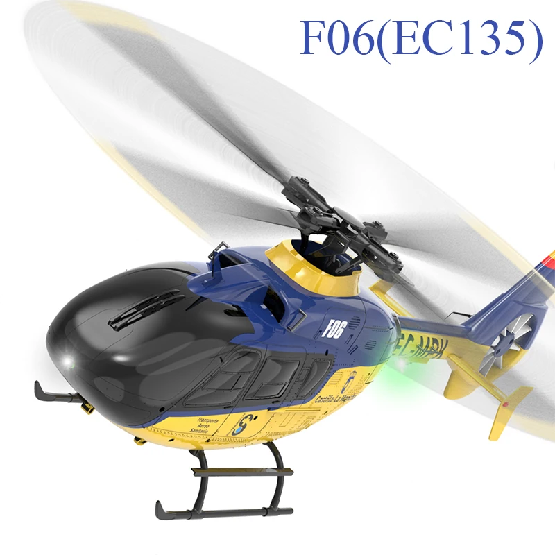 Parkten F06（EC135 1/36) 2.4G RC Helicopter 6CH 6G Without Ailerons Brushless - £298.88 GBP+