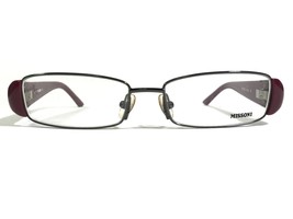 Missoni MI10804 Eyeglasses Frames Grey Purple Rectangular Full Rim 52-16-130 - £37.22 GBP