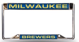 Milwaukee Brewers Baseball Chrome License Plate Frame   New Great Gift For Fans! - £14.07 GBP