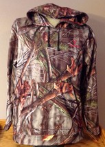 HUNTWORTH Hooded Pullover Jacket, Oak Tree Camo Pattern Men&#39;s LARGE New ... - $34.94