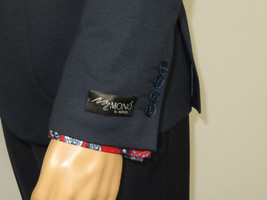 Men's MONO Turkey Casual Dress Jacket Patch Pockets Thick Cotton 1557-002 Navy image 4