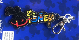 Disney Lanyard Medal 3&quot; x 1.25&quot; Charm Keychain Mickey Winnie Pooh Goofy Tigger - £7.58 GBP