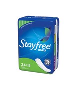 New STAYFREE Maxi Pads, Super 24 ea - $24.68 CAD