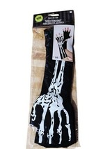 Skeleton Unisex Adult Bones Costume Fingerless Gloves - $9.31