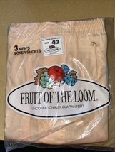 Fruit of The Loom Boxer Shorts 3 Pack Size Xl 42 New Old Stock 1978 Vintage - £31.64 GBP