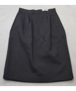 Worthington Straight &amp; Pencil Skirt Womens Size 6 Black Pleated Vented B... - $396.30 MXN