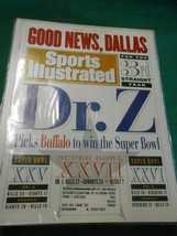 Sports Illustrated Feb.1,1993 Dr. Z Picks Buffalo In Super BOWL-FREE Postage Usa - $9.49