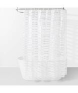 Room Essentials PEVA Shower Curtain Molded Stripe White 70x72 - €11,08 EUR