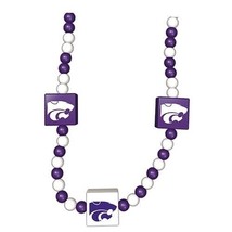 NCAA Kansas State Wildcats Official Team Wood England Style Team Color Necklace - $10.69