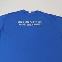 Gildan Ultra Cotton Grand Valley Kirkhof College Nursing Men's Blue T-Shirt 2XL image 6