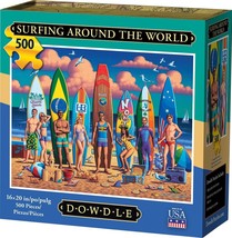 Dowdle Jigsaw Puzzle - Surfing Around The World - 500 Piece - £13.19 GBP