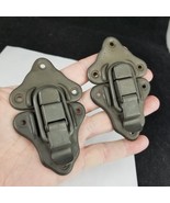 military trunk latch lot x2 footlocker steamer vintage army old - $44.38 CAD