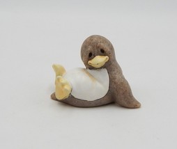 Quarry Critters Sitting Penguin Figurine Second Nature Design 46606 - £11.79 GBP