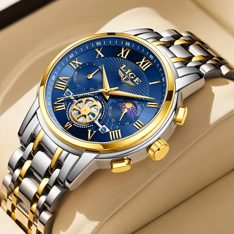 New Luxury Business Man Wristwatch Waterproof Luminous Men Watch For Men... - £38.75 GBP