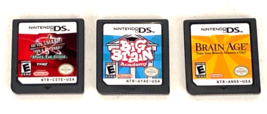 Lot of 3 Nintendo DS Games Tested Working Cartridge Only-Big Brain Age 5th Grade - £11.17 GBP