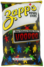 Zapp&#39;s Kettle Style Potato Chips - Voodoo Flavor - 5 Oz. (6 Bags) - £20.43 GBP