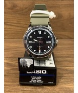 Casio Green Resin Strap Black Dial Luminous Hands Quartz MTP-VD01-3E Men... - $889.20 MXN