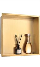 Shower Niche 12" X 12” Brushed Gold Stainless Steel Niche for Shower Wal... - $29.24