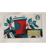 Starbucks collectible gift card no value Coffee Cup Holly Berry Graphic - $2.08 CAD