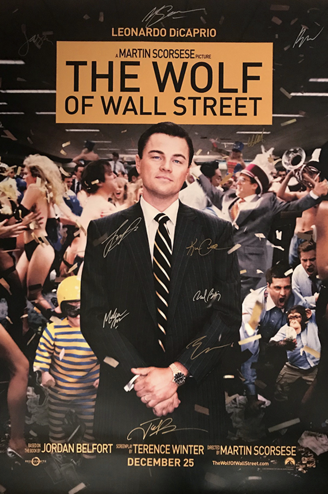 Primary image for THE WOLF OF WALL STREET SIGNED MOVIE POSTER