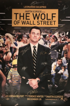 THE WOLF OF WALL STREET SIGNED MOVIE POSTER - $180.00