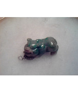 Chinese Jadeite Jade Pendant Of A Fo DOG #1 - $573.99