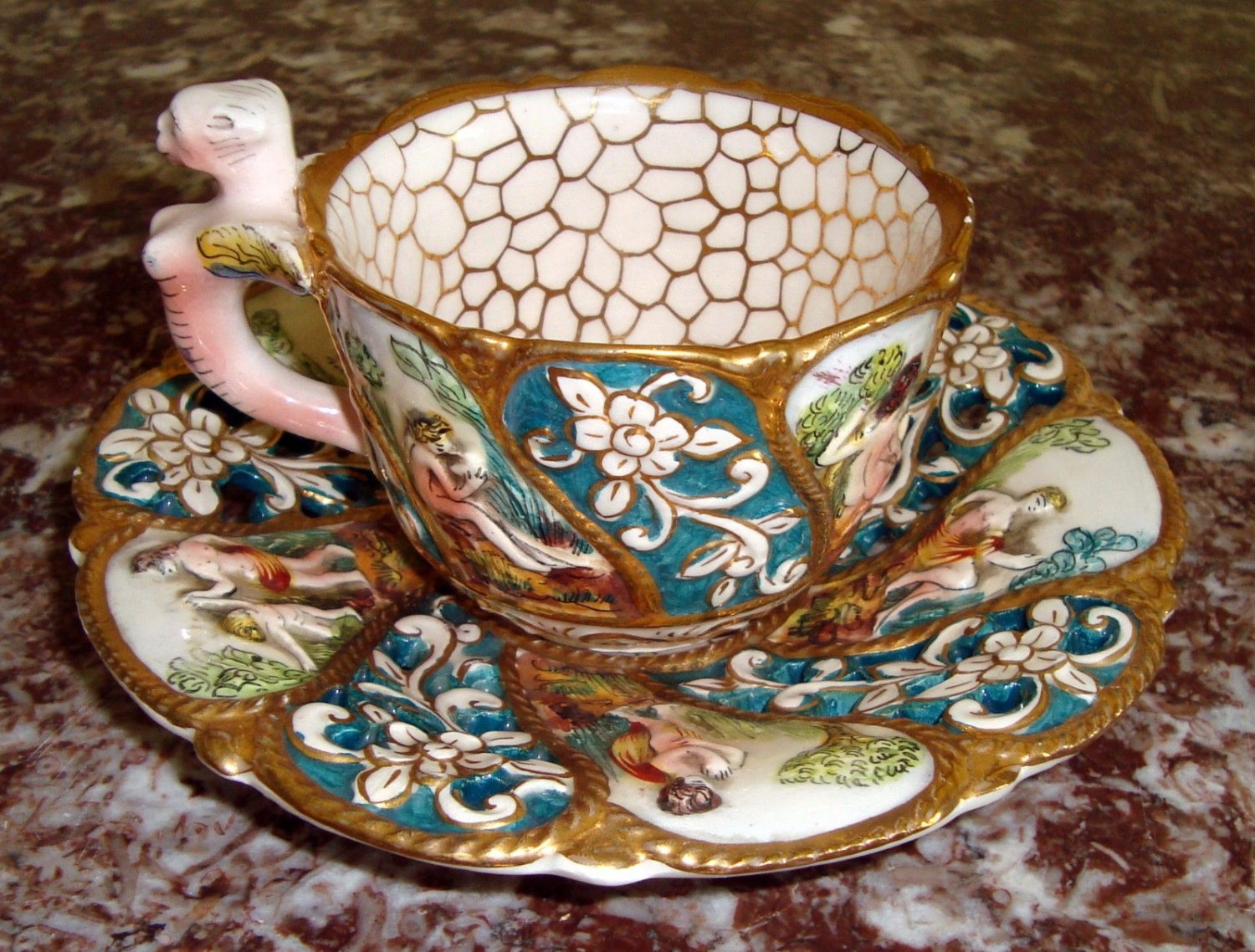 Capodimonte Cup & Saucer - $491.09