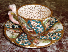 Capodimonte Cup &amp; Saucer - £391.64 GBP