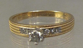 Lady&#39;s 14K Gold And Diamond Ring. - £724.64 GBP