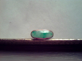 Vintage Green Jade Solid 14k Yellow Gold Unisex Men&#39;s Pinky Signet Ring ... - £1,879.82 GBP