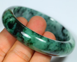 340Ct Natural Grade A / Type A Jadeite Jade Bangle Bracelet (No Dyeing) - $103.19