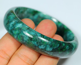 338Ct Natural Type A / Grade A Jadeite Jade Bangle Bracelet (No Dyeing) - £76.34 GBP