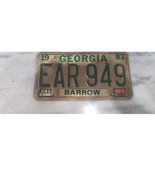 Vintage 1983 Georgia Barrow County License Plate EAR 949 Expired - €6,04 EUR