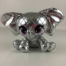 GUND P.Lushes Designer Pet Ella L&#39;Phante Platinum Metallic Elephant 6&quot; Plush Toy - £11.65 GBP