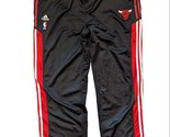 Chicago Bulls Adidas Clima Cool Tear-away NBA Athletic Pants Red Black M... - $33.25