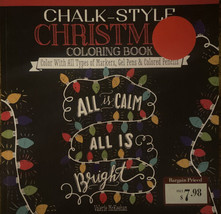 Chalk-Style Christmas Coloring Book by Valerie McKeehan - £3.83 GBP