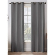 95&quot;L x 40&quot;W Grommet Blackout Window Curtain Panel Dark Charcoal Gray Single - £14.97 GBP